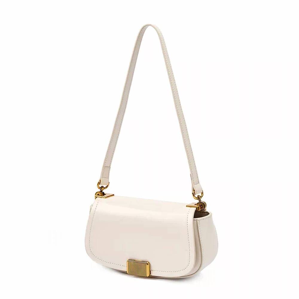 NEW JOIA women's world of wonders faux leather handbag in bone white